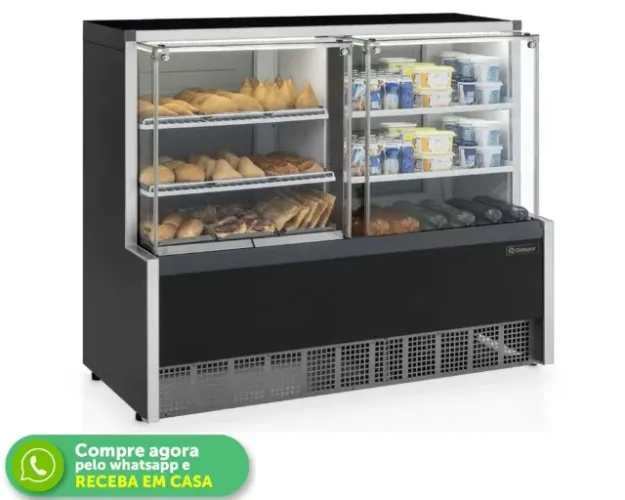 Balcão 1,40 metros Estufa/Refrigerado Gelopar Novo