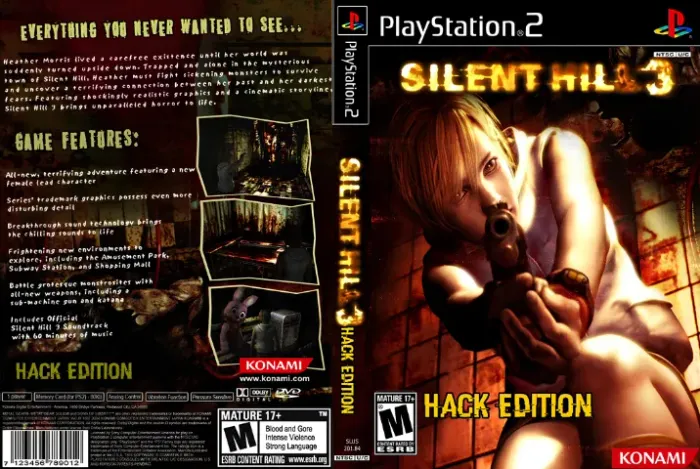 Silent Hill 3 Hack Edition DVD PS2 + CAPA DVD TRANSPARENTE
