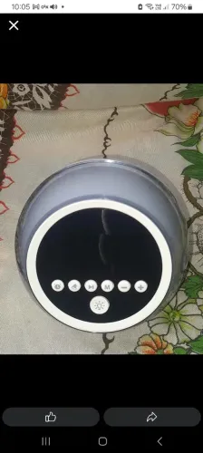 Luminária Despertador Bluetooth Luz RGB Alarme e Som