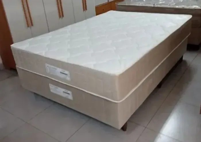 CAMA CASAL BOX - LOJÃO DOS COLCHÕES - PREÇO PROMOCIONAL