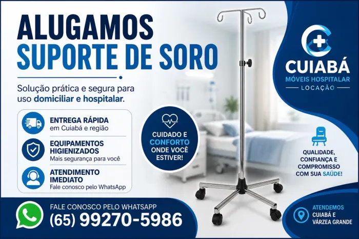 Suporte soro fisiológico