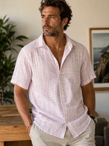 Camisa masculina nova em algodão tamanho G