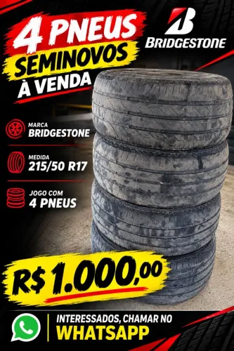 Pneus Bridgestone em ótimo estado!!!!