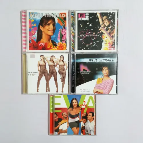 CDs Ivete Sangalo - Lote com 5 CDs