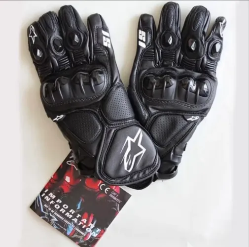 Luva Alpinestar Moto Couro Semi longa GG