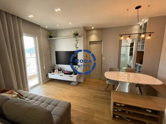 Apartamento Mobiliado |1 Dormitórios | 44 m² | 1 vaga | Vista Livre | Campo Grande/Santos-