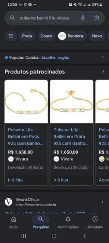 Pulseira Coleção Belini life by Vivara prata 925 banhada em ouro 18k com zircônias verdes.