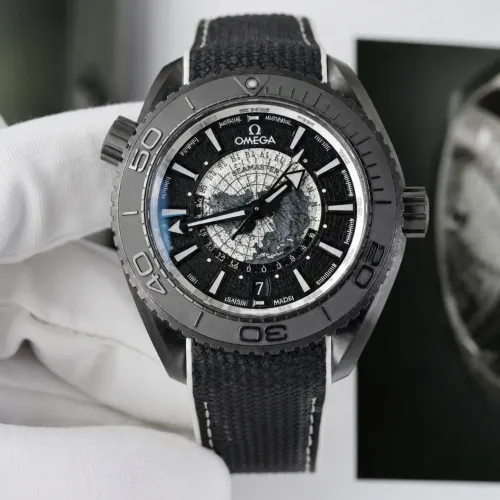 Relógio masculino omega word timer black automático