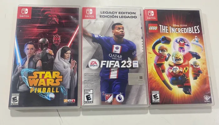 3 jogos de Nintendo switch 