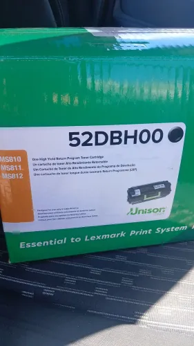 Toner lexmark 52DBH00 ORIGINAL NOVO. 