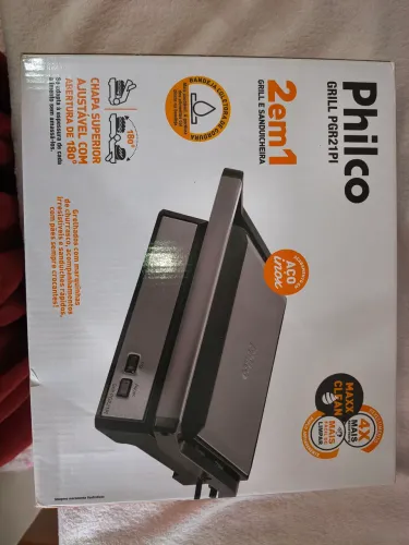 Grill e Sanduicheira Philco PGR21PI