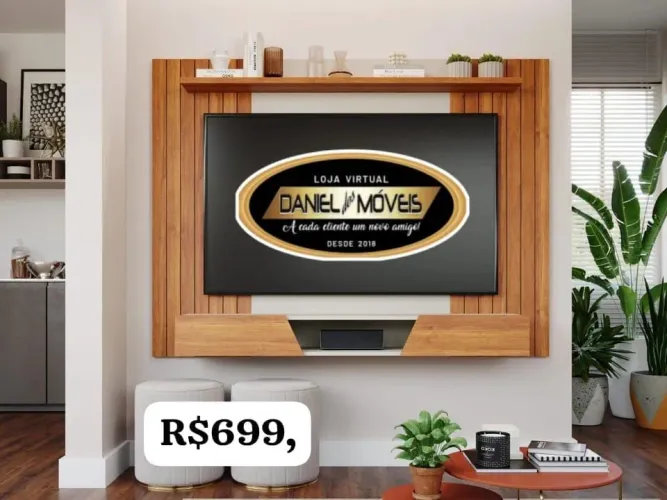 Painel para TV com gavetas