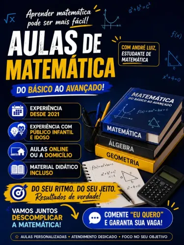 Aulas de Matemática Particular!