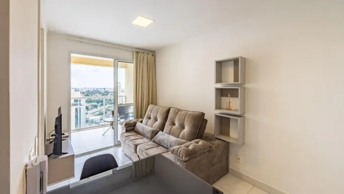 Flat mobiliado para aluguel com 1 quarto no Jardim Goiás