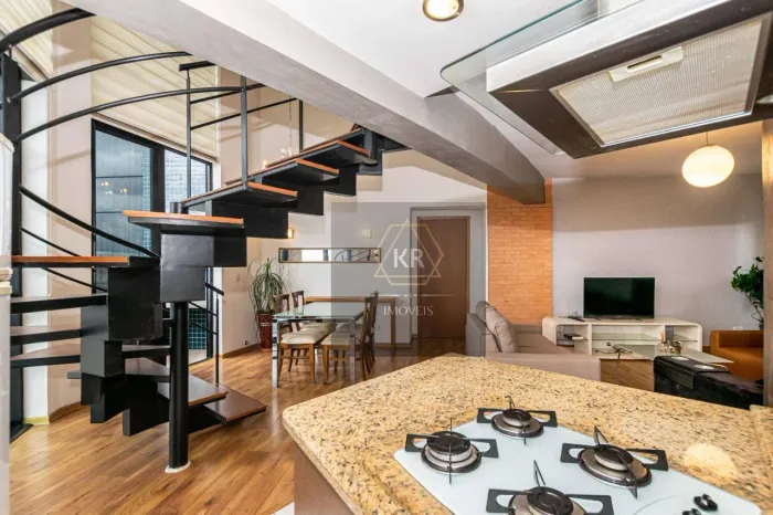 Loft Mobiliado no Bigorrilho - Duas Vagas e Linda Vista Para Cidade