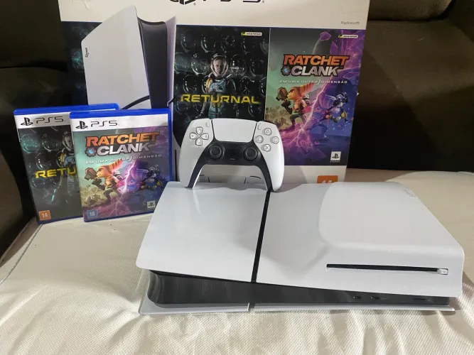 PS5 SLIM COM LEITOR DE DISCO