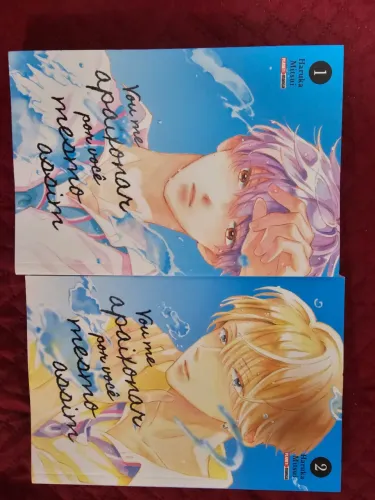 Mangá vol. 1 e 2 de Vou me apaixonar por você mesmo assim
