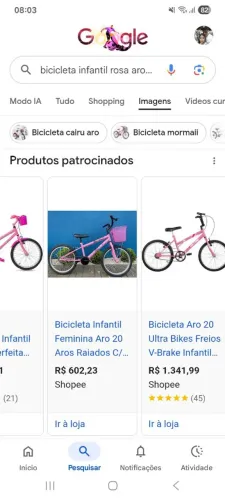 Vendo bike rosa infantil