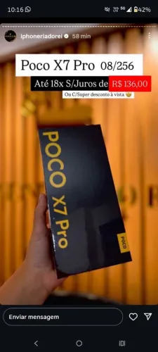 Vendo poço X7 pro