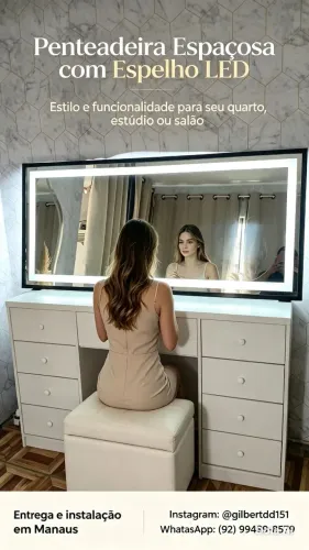 Camarim de mdf com espelho