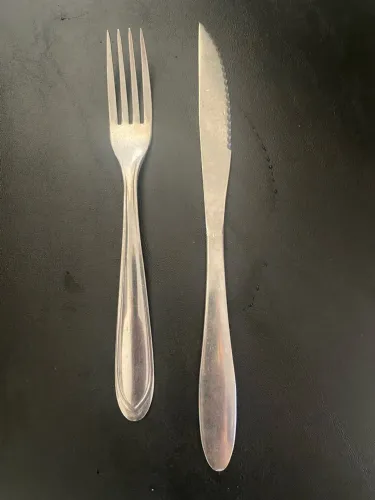 Talheres inox refeição