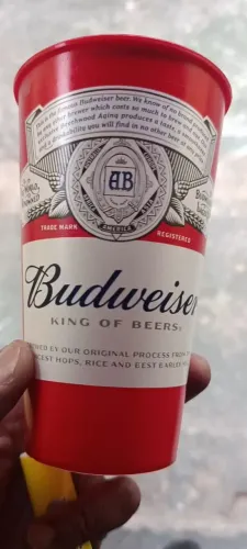 Copo Budweiser Lollapalooza vermelho