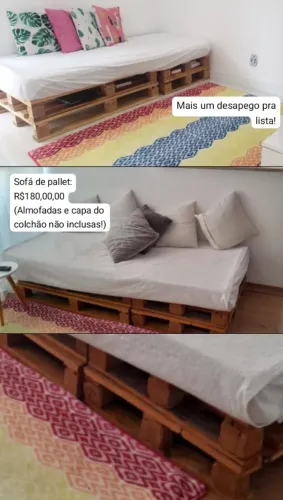 Sofá de pallets.
