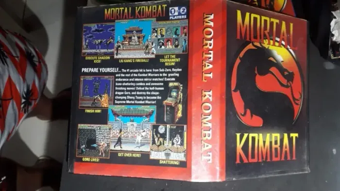 Mortal Kombat 2 Mega Drive com CX de locadora