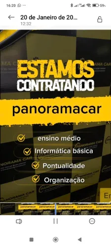 Estamos contratando homens maiores de 18 anos