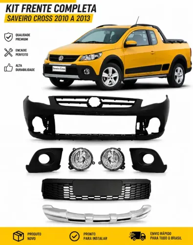 Kit Frente Saveiro Cross 2010 a 2013 Novo Completo + Alargador Paralama
