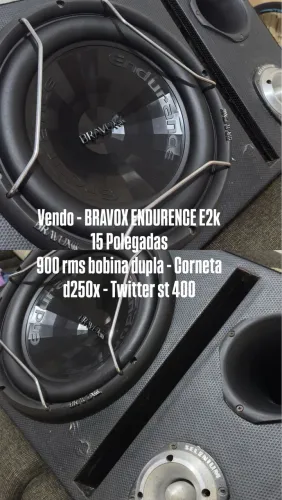 Som Automotivo Completo - Caixa Trio 15 + Módulos?
