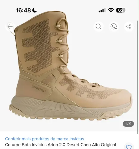 Bota invictus arion 2.0