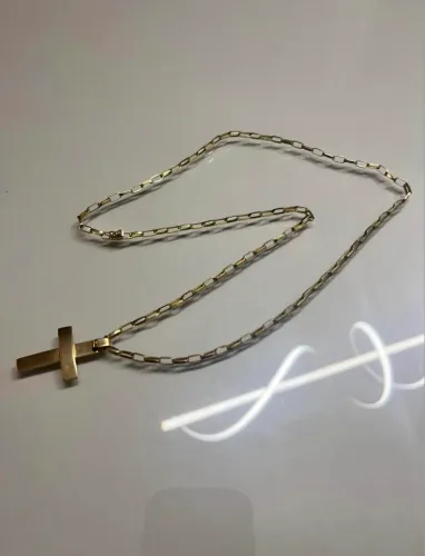 Cordão de ouro 18k maciço