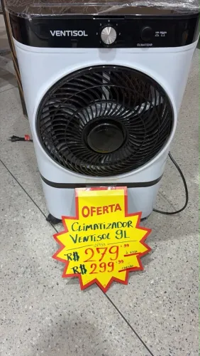 CLIMATIZADOR VENTISOL CLI09-02 BR/PR 9 LITROS 65W 220V VENTISOL
