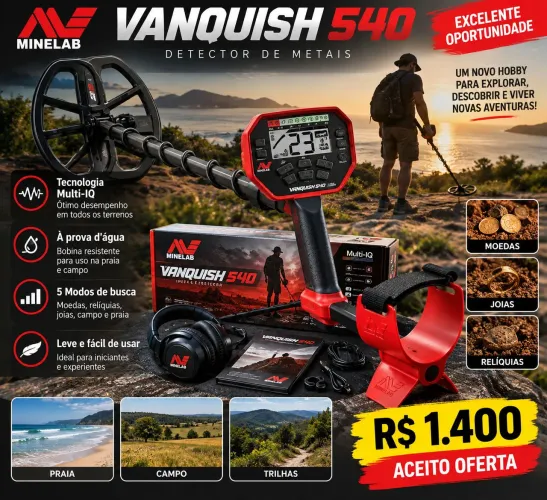 Detector de metal Vanquish 540