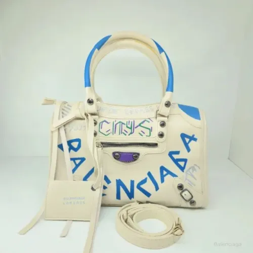 Bolsa Balenc. Grande de Couro com 2 Alças