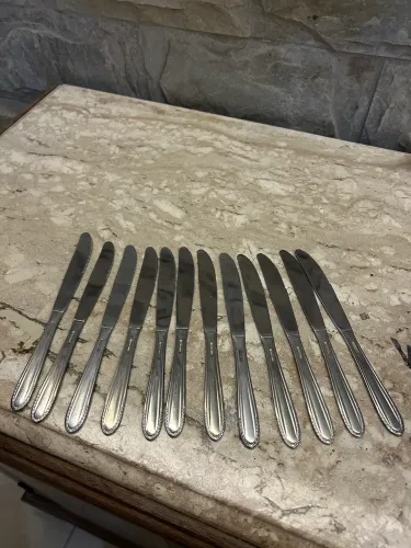 kit 12 facas de sobremesa hercules inox