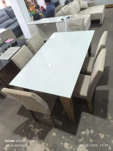 Mesa de jantar nova com 6 cadeiras ? entrega gratuita 