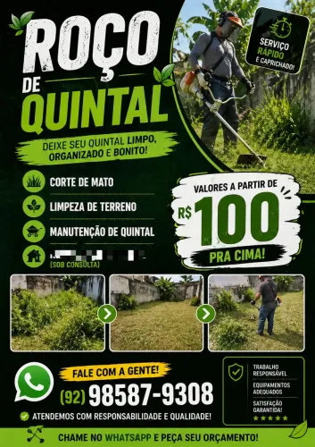 Limpo seu quintal!