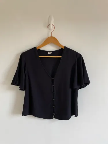 Cropped preto tam P Hering