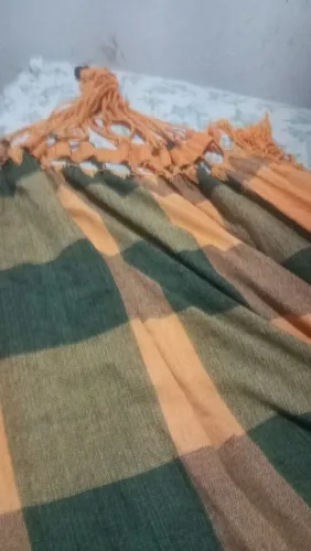 Rede de casal super espaçosa perfeita pra ficar juntinhos na varanda