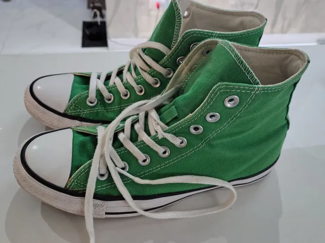 Tênis ALL star cano alto verde n 38 