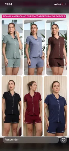 Pijama Americano Feminino Premium - Novo | Últimas Unidades