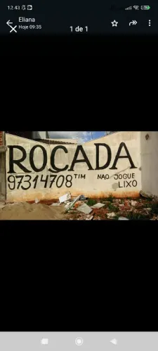 ROÇADA DE TERRENO EM MARINGÁ 