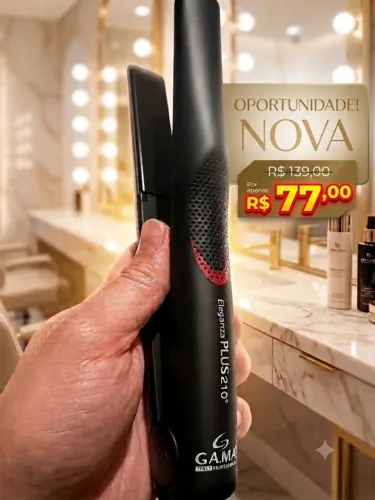 Chapinha GA.MA Italy Eleganza Plus 210°C - NOVA c/ Nota Fiscal