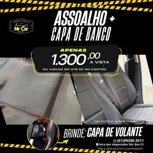 Capas de couro e assoalho e capa volante costurada 