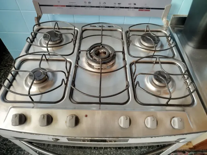 Fogão 5 bocas Brastemp