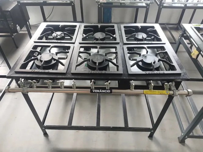 Fogão Industrial 6 Bocas 30x30 Venâncio