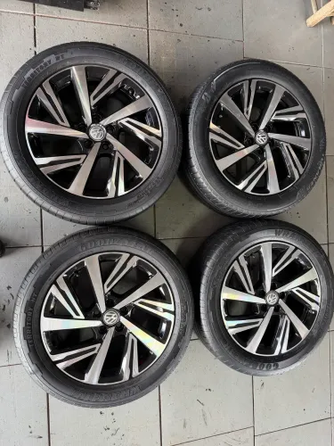Rodas aro 17 virtus originais 5/100 + pneus