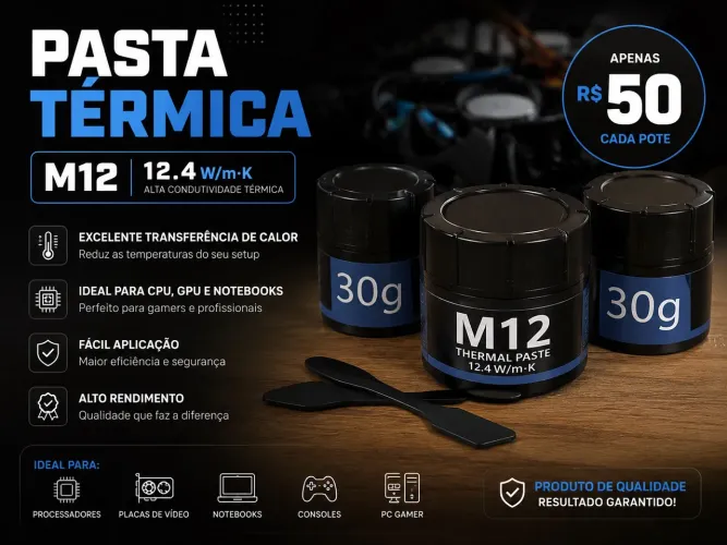 Pasta térmica 30g 12.4w/mk